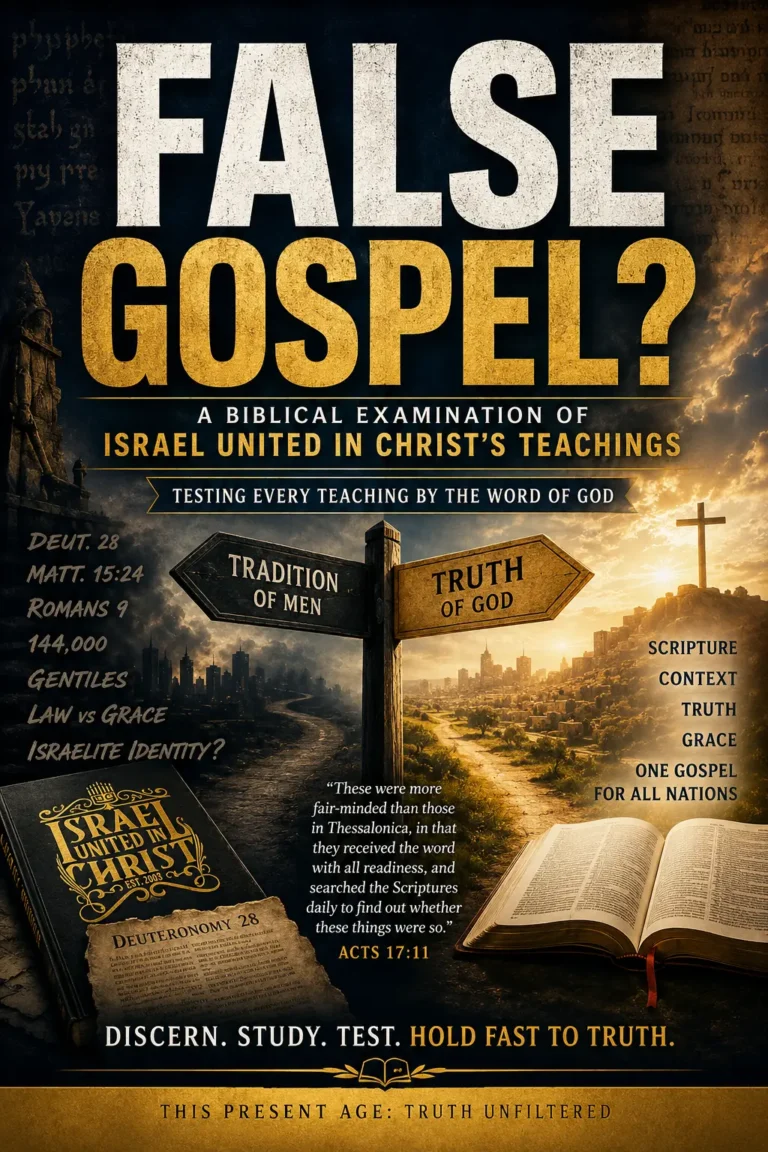False Gospel? A Biblical Examination of Israel United In Christ’s Teachings